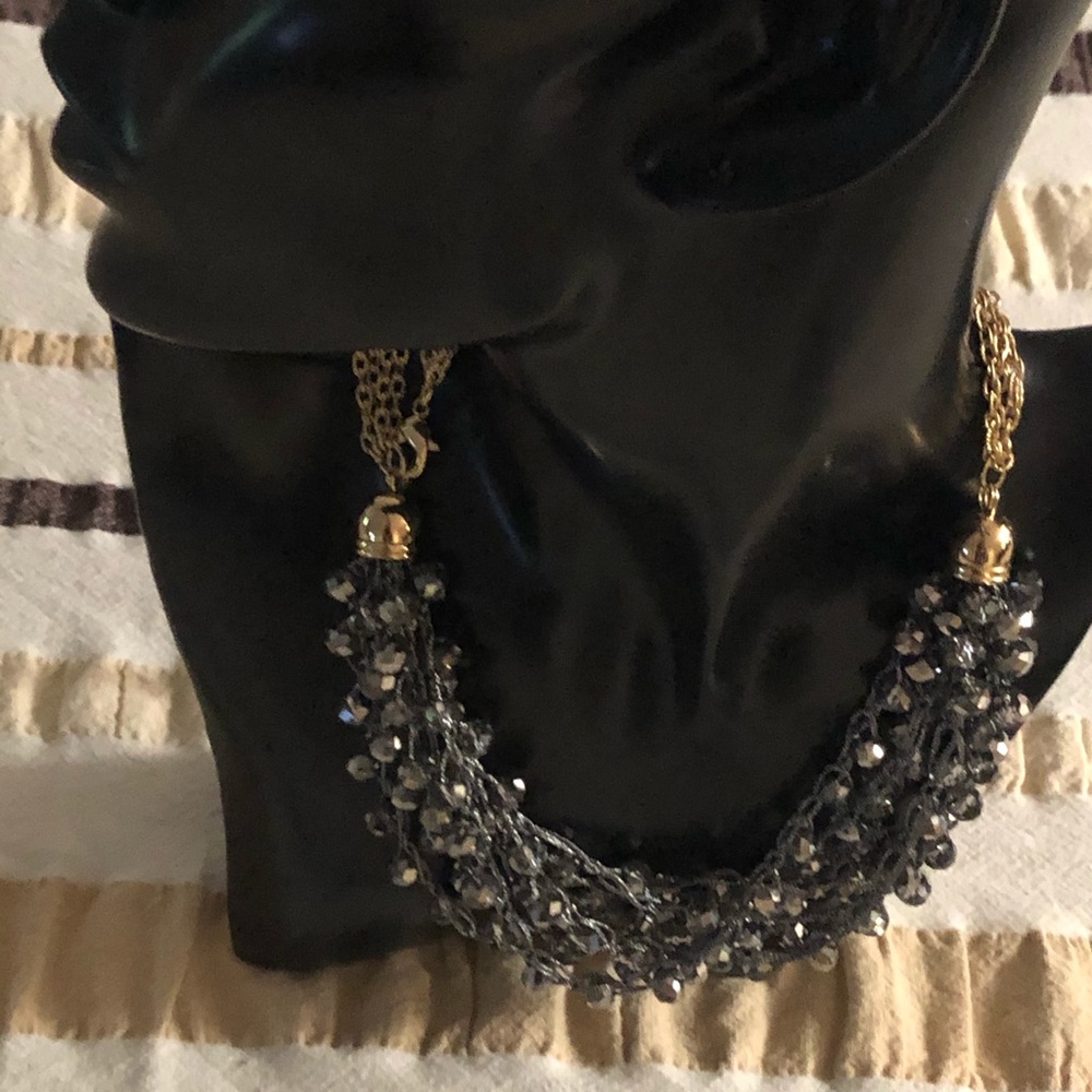A statement necklace with plenty of bling